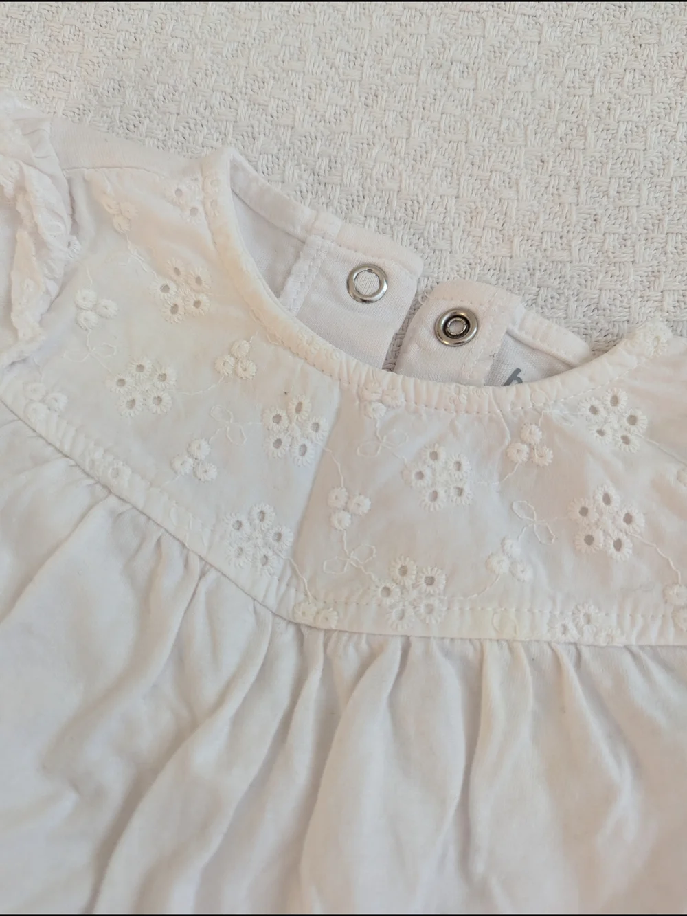 Bundle 3 Month Baby Girl Outfit Sets — White Top, Knit Cardigan & Denim Pants